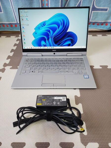 ★美品中古PCです!!【タッチパネル液晶】Intel i5 NEC タブレットノートパソコン Office入★バッテリー駆動可能★