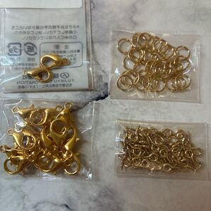 アクセサリーパーツ ゴールド まとめ売り カニカン ヒートン 丸カン