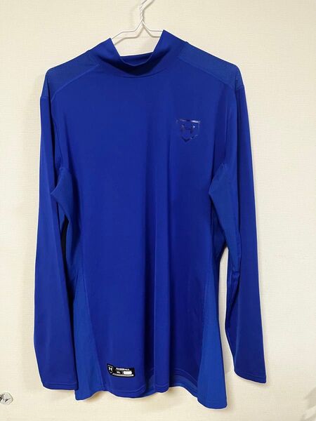UNDER ARMOUR アンダーアーマー アンダーシャツ ロングスリーブシャツ 長袖シャツ ハイネック ブルー XL インナー