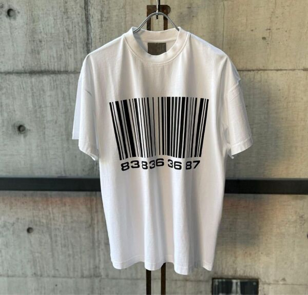Vetements ヴェトモン Tシャツ tee バーコード ホワイト
