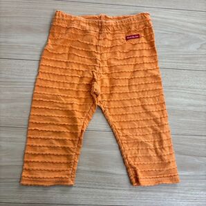 ムージョンジョン サイズ110 ハーフパンツ 子供服 オレンジ色