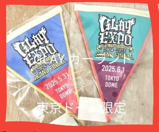 ※説明必読!価格相談不可!GLAY 東京ドーム 会場限定 2daysガーランド .TERU.TAKURO.HISASHI.JIRO
