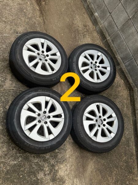 トヨタ プリウス 50 純正 195/65R15 NEXEN NFERA SU4 2023年 PCD100 ホイール 1本