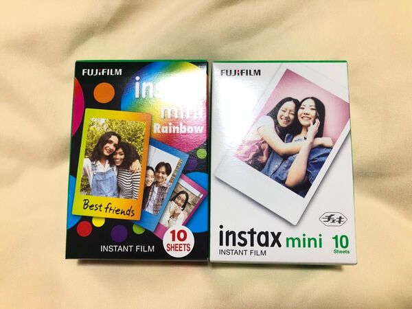 instax mini チェキ チェキフィルム FUJIFILM チェキ用フィルム instant film レインボー 虹
