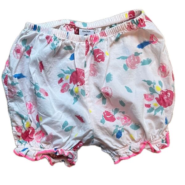 プチバトー ショートパンツ ブルマ 花柄 ピンク 12m/74cm