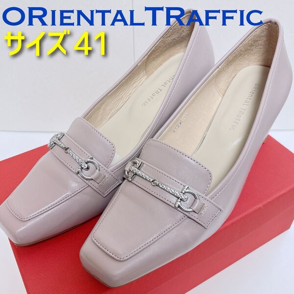 ORIENTAL TRAFFIC ビットローファーヒールパンプス 41サイズ