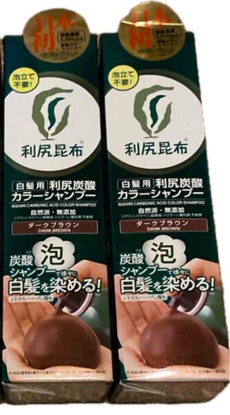 ★ 利尻炭酸カラーシャンプー ダークブラウン 2個