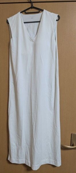 UNIQLO マメクロゴウチ エアリズム コットンブラワンピース M ホワイト Mame Kurogouchi