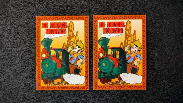 TDL 2枚セット ★ ビッグサンダー・マウンテン ★ 未来のチャレンジャー証明書 ★ ディズニーランド