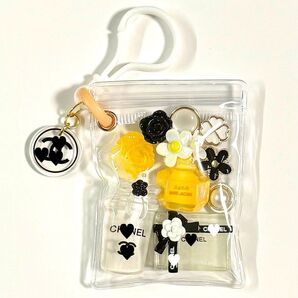 キャンディバッグ キーホルダー ガチャ詰めポーチ風 イエローパフューム