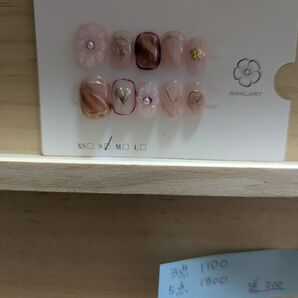 ネイルチップ ぷっくりお花