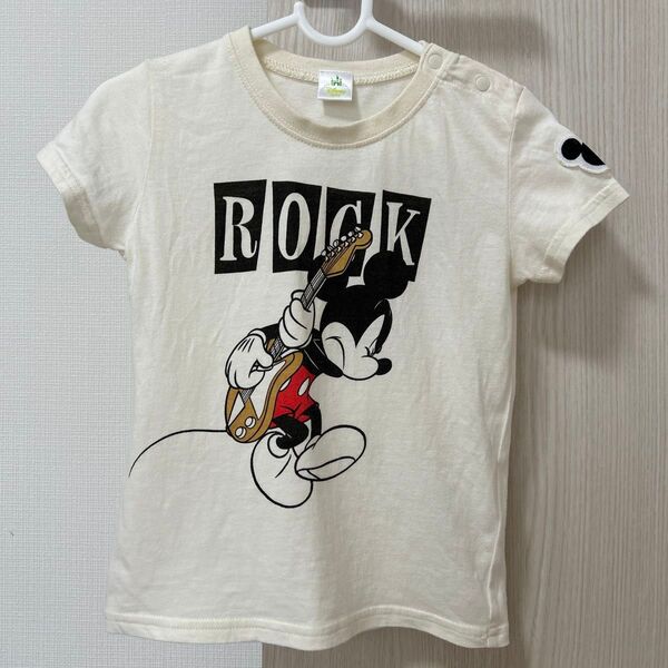 ミッキーマウス ロックTシャツ Disney ディズニー Tシャツ ミッキー 100cm