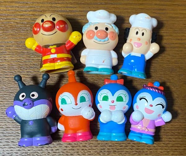 アンパンマン ゆび人形 指人形 フィギュア バイキンマン ジャムおじさん バタ子さん ドキンちゃん コキンちゃん