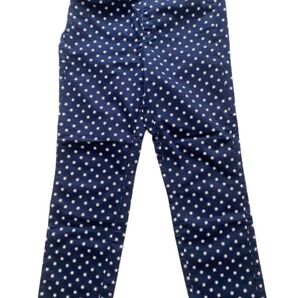 ユニクロ クロップドパンツ CeliaBirtwel パンツ ネイビー ウエストゴム M レディース