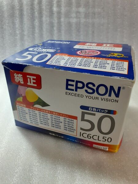【未使用未開封】エプソン EPSONインクカートリッジ純正 IC6CL50