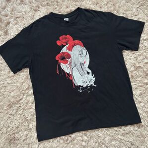 本日限定 希少 伊藤潤二 人気 シルエット Tシャツ トップス