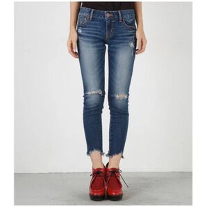 本日限定 moussy 美脚 人気 シルエット デニム ジーンズ