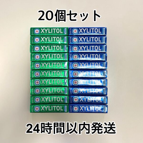 ロッテ キシリトールガム ライムミント 10コ フレッシュミント 10コ LOTTE XYLITOL