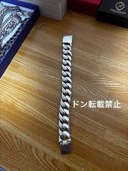 シルバー925 ブレスレット 極太 喜平 ヴィンテージ アバランチ