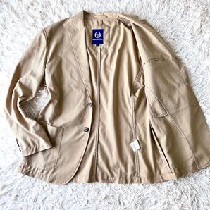 Sergio Tacchini ジャケット ベージュ シアサッカー サイズL