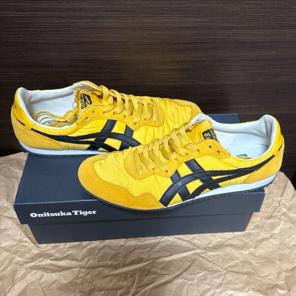 Onitsuka Tiger SERRANO イエロー×ブラック25.0cm 【中古】