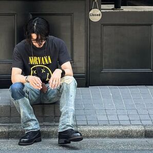 ニルヴァーナ NIRVANA YELLOW SMILEY Tシャツ GILDAN