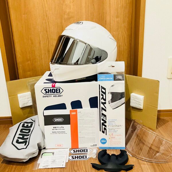 【使用僅か】無傷の超美品 SHOEI Z-8 新品ミラーシールド XLサイズ 購入時の付属品全て有り 合計シールド2枚