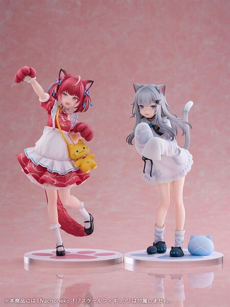 【新品】赤見かるび & なちょ猫 1/7スケールフィギュア