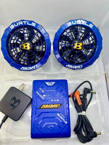 ( XD) 空調服 バートル エアークラフト BURTLE AIRCRAFT バッテリー ファン セット 17v