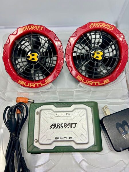 19V 空調服 バートル エアークラフト BURTLE AIRCRAFT バッテリー ファン セット