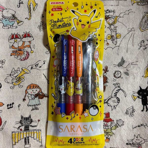 ゼブラ zebra サラサ sarasa ポケモン ポケットモンスター ボールペン ペン ピカチュウ パチリス エモンガ ワンパチ