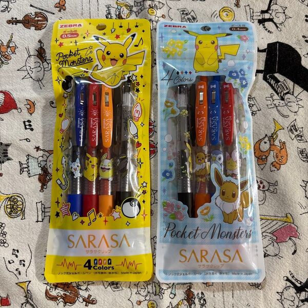 ゼブラ zebra サラサ sarasa ポケモン ポケットモンスター ボールペン ペン ピカチュウ イーブイ ポッチャマ