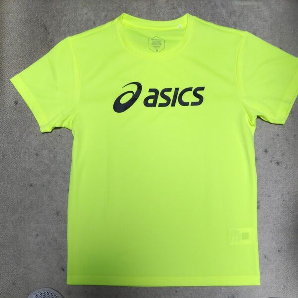 asics アシックス Tシャツ 蛍光イエロー