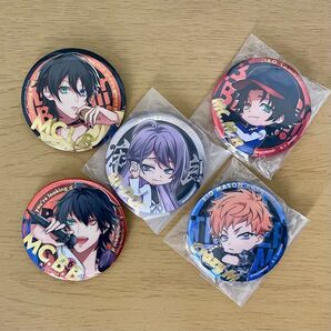 ヒプノシスマイク 缶バッチ 5点セット 山田一郎 山田二郎 山田三郎 毒島メイソン理鶯 神宮寺寂雷