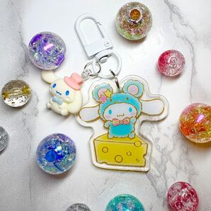 シナモン キーホルダー ハンドメイド