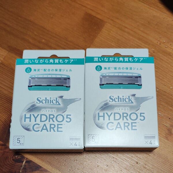 Schick HYDRO5 CARE 替刃 5枚刃 4個入り×2【新品未使用未開封】
