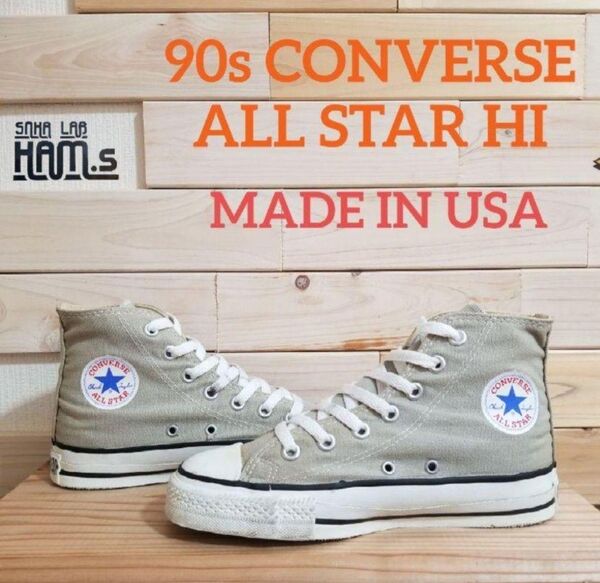 美品 vintage 90s USA製 コンバース オールスター 22.5 CONVERSE ALL STAR スニーカー