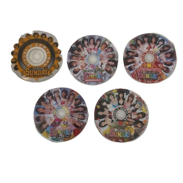 ヤングサンデー 付録DVD 5枚セット まとめ売り(2003年〜2007年 綾瀬はるか 小倉優子 安田美沙子 井上和香 他)