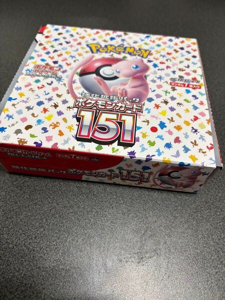 ポケモンカード151 BOX 空箱 ぺりぺり有