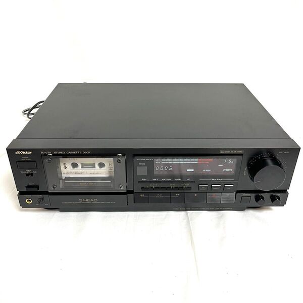 【動作品】Victor ビクター 3ヘッドカセットデッキ TD-V711