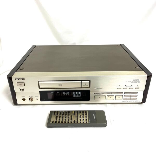 【メンテナンス済☆美品】SONY CDP-555ESA CDプレーヤー リモコン付き CDデッキ CDデッキ ソニー