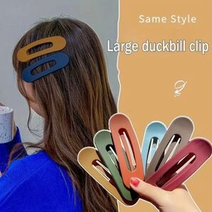 ヘアクリップ 大きめ ヘアアレンジ しっかり止まる まとめ売り【グリーン系/4個セット】