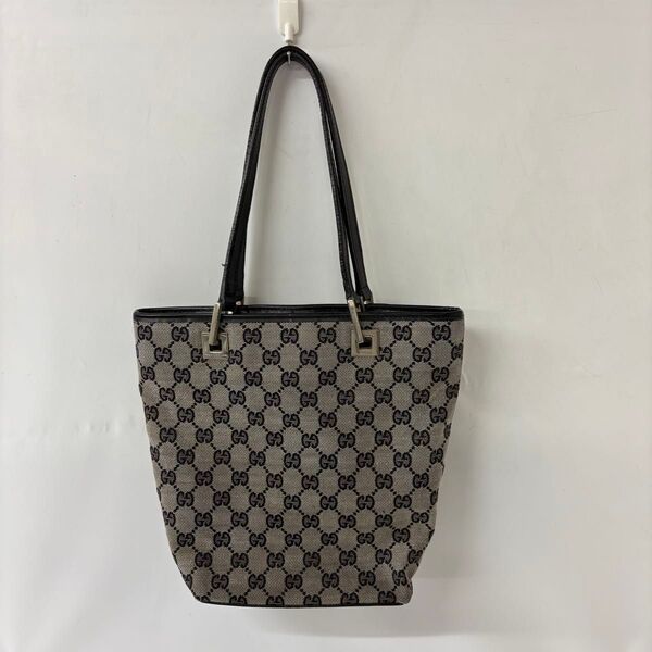 GUCCI グッチ GGキャンバス トートバッグ ハンドバッグ GG柄 黒