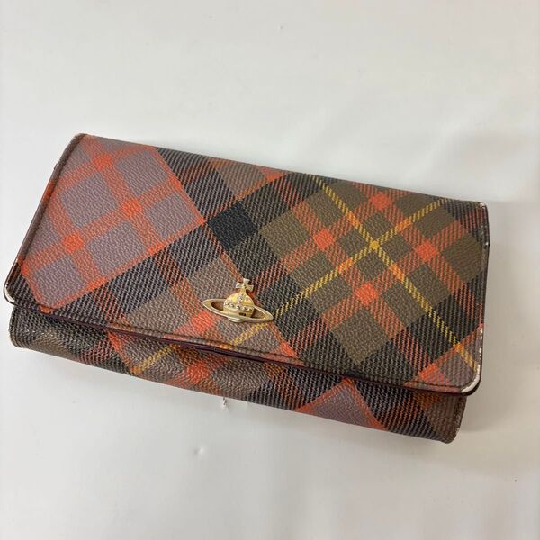 VIVIENNE WESTWOOD ヴィヴィアンウエストウッド 長財布 チェック