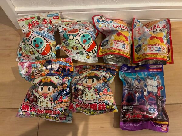 びっくらたまご 桃鉄 プーさん 太鼓の達人 ウルトラマン 入浴剤セット 7点 A