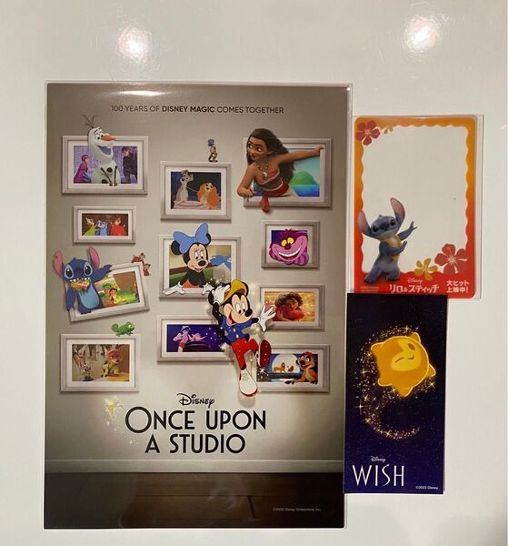 ディズニー ウィッシュ スティッチ 映画 入場者特典 ポストカード クリアカード ステッカー まとめ売り