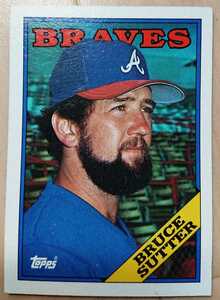 ★BRUCE SUTTER TOPPS 1988 #155 MLB メジャーリーグ 大リーグ ブルース スーター ATLANTA BRAVES アトランタ ブレーブス