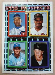 ★JOHNNY DAMON JEFF ABBOTT OZZIE TIMMONS CURTIS GOODWIN TOPPS 1995 PROSPECTS #599 MLB メジャーリーグ 大リーグ ROYALS CUBS ORIOLES
