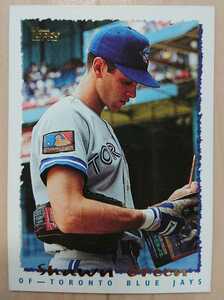 ★SHAWN GREEN TOPPS 1995 #514 MLB メジャーリーグ 大リーグ ショーン グリーン TORONTO BLUE JAYS トロント ブルージェイズ