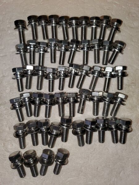 SUS 6角セムスボルト M8×25mm【54本】余剰品